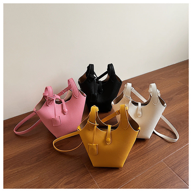 Niche Design Sense Simple Commuting Versatile Bucket Bag