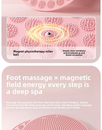 Silicone Acupressure Mat Double-Sided Foot Massage Pad with Magnetic Therapy for Home Use, Thickened Ultra Slow Running Meridian Running Mat Foot Massage Mat