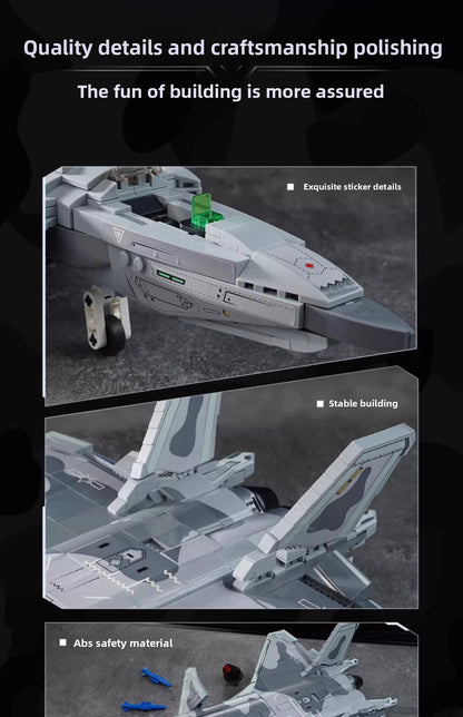 Enlightenment Wonderful Building Blocks Military22020A Great Power's Heavy Weapon Takes Down20Stealth Fighter Small Particle Assembling Blocks