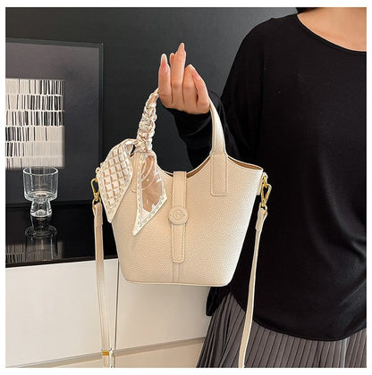 One Size Bucket Bag Vegetable Basket Bag Women's Bag PU
