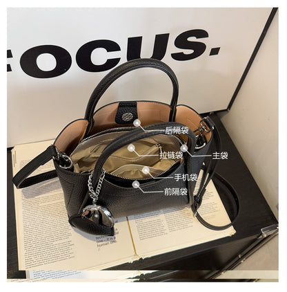 Tote Bag Zipper Shoulder Bag Women's Bag PU