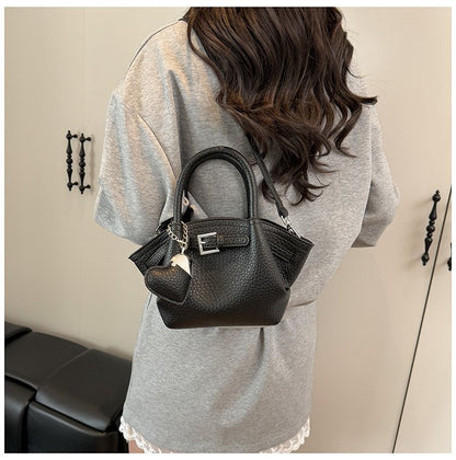 Zipper Tote Bag Women's Bag PU2025 Spring One Size Crossbody Handbag