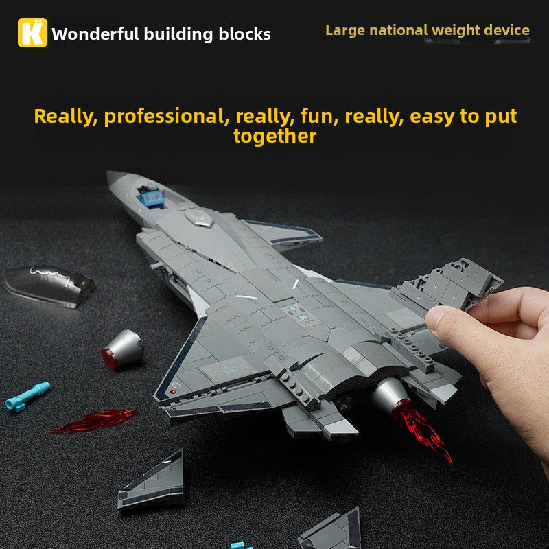Wonderful Building Blocks KEEPPLEY Great Power Heavy Equipment 99A Main Battle Tank J-20 Fujian Aircraft Carrier J-15 J-10C Toys