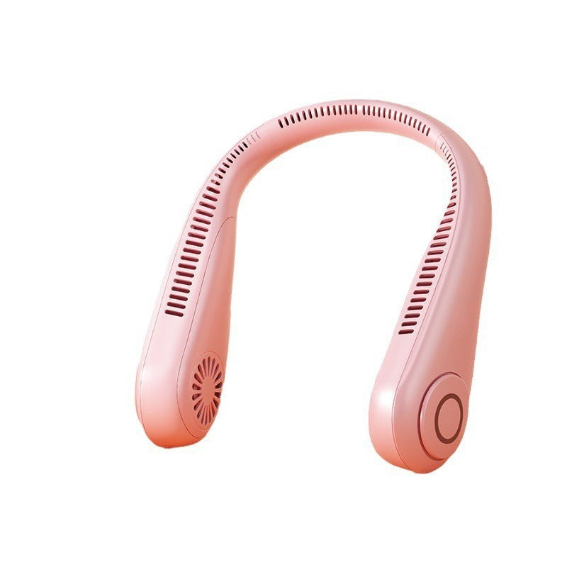 Premium New Neck Hanging Fan Silent Cooling Mini USB Neck Hanging Small Fan Rechargeable Long Battery Life