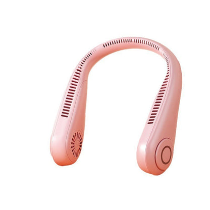 Premium New Neck Hanging Fan Silent Cooling Mini USB Neck Hanging Small Fan Rechargeable Long Battery Life