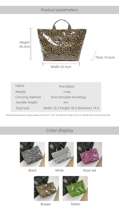 Leopard Print Handheld Large Bag Tote Bag