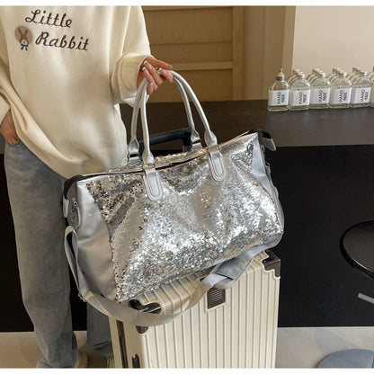 Sequin fashion Large Capacity Travel Bag