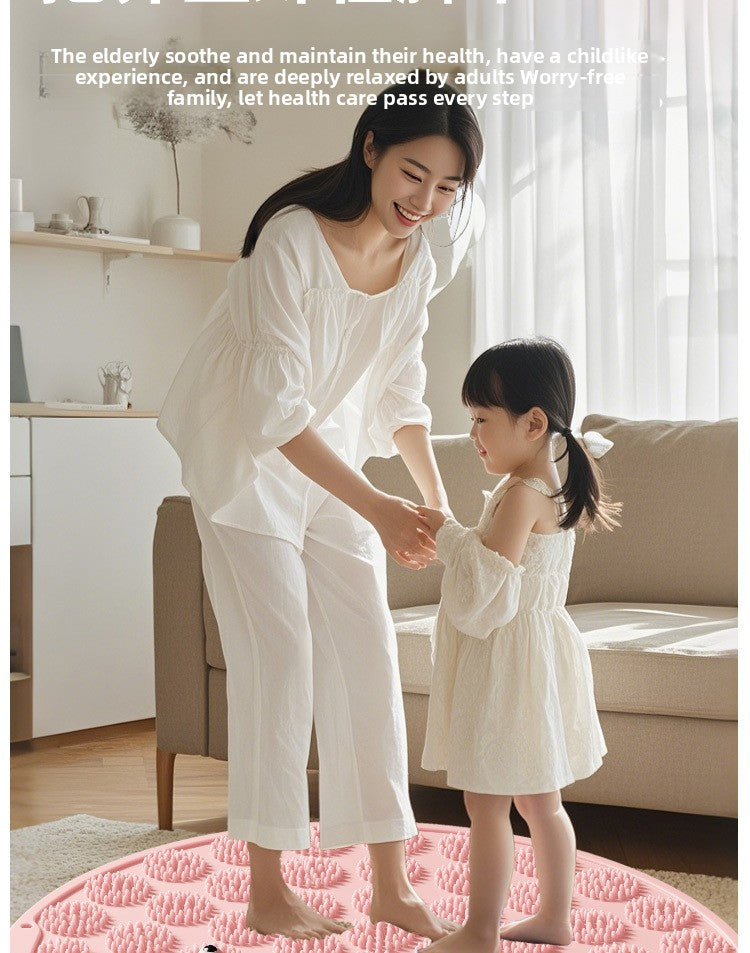 Silicone Acupressure Mat Double-Sided Foot Massage Pad with Magnetic Therapy for Home Use, Thickened Ultra Slow Running Meridian Running Mat Foot Massage Mat