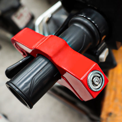 motorcycle and electric vehicle handlebar locks Aluminum Alloy Throttle Lock Head Handle Brake Lock Factory