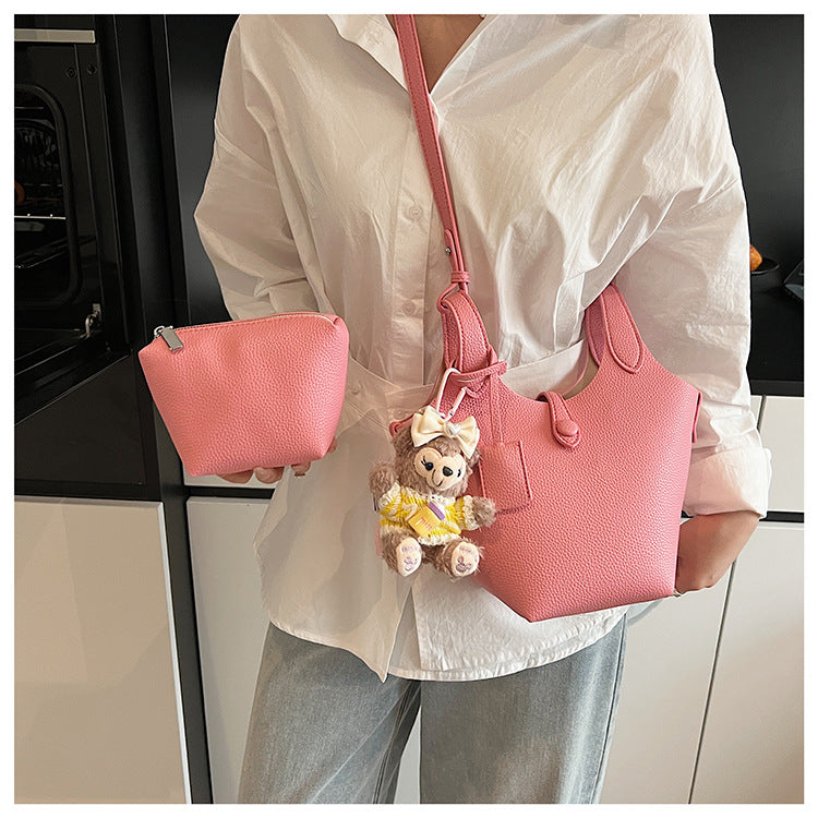 Niche Design Sense Simple Commuting Versatile Bucket Bag