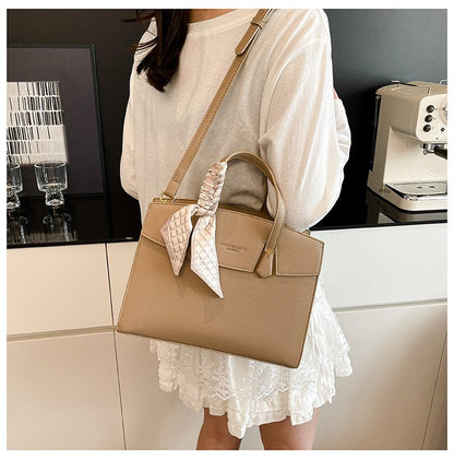 Single Shoulder Bag One Size Small Square Bag Women's Bag PU 2025 Autumn Zipper