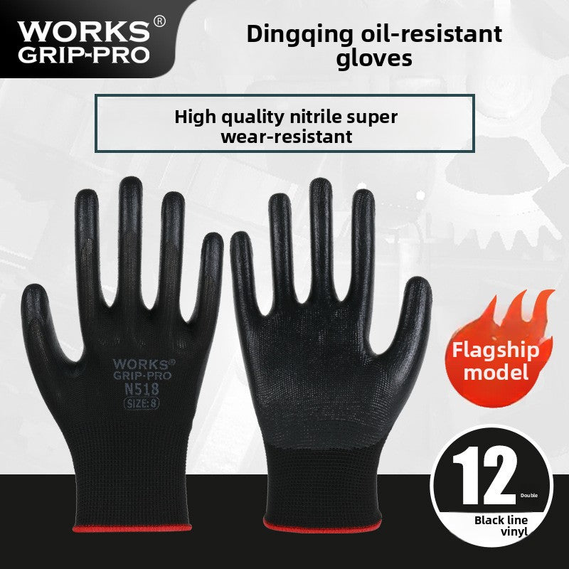 FOR WHOLE SALE ONLY PRICE ON REQUEST                     Nitrile Rubber Coated Labor Protection Gloves for Construction Site Work, Thickened, Wear-resistant, Odorless, Breathable Nylon Latex Work Gloves