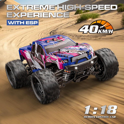 Cross-Border1/18Brushed High-Speed Four-Wheel Drive2.4G Full Scale Professional RC Remote Control Competitive Climbing Off-Road Big Wheel