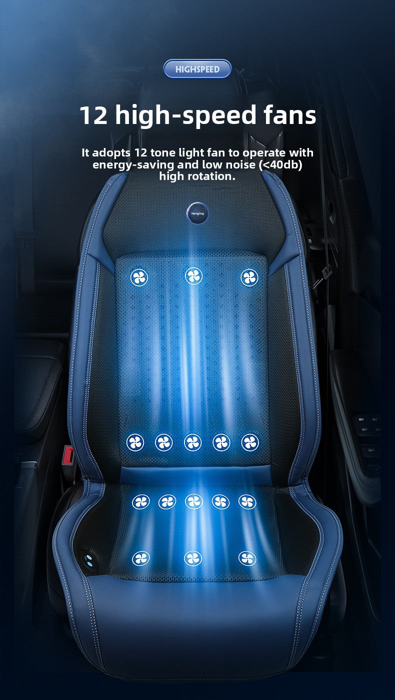 Summer Car Ventilation Seat Cushion Cooling Seat Pad Summer Cool Air Breathable Heat Dissipation Cooling Pad Truck Backrest with Fan