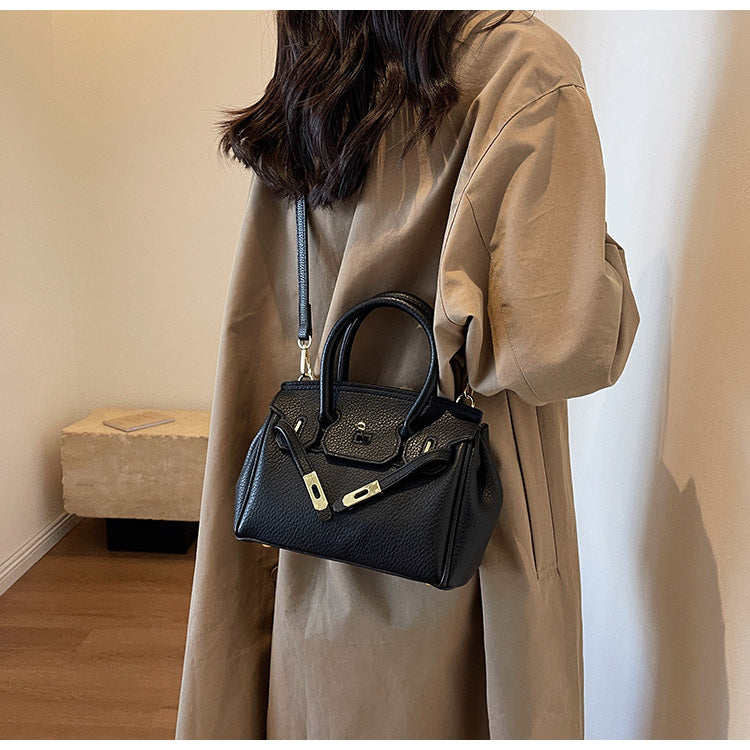 Block Platinum Small Square Handbag for Women