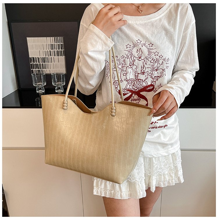 Shoulder Bag One Size Women's Bag Zipper PU 2025 Autumn Tote Bag