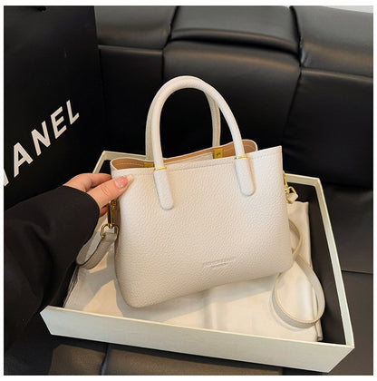 Single Shoulder Bag with Stitching, Single Shoulder Crossbody Handbag for Women, Zipper PU