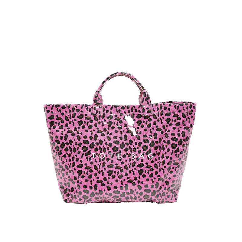 Leopard Print Handheld Large Bag Tote Bag