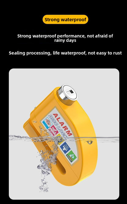 Universal Electric Bike Disc Brake Lock Motorcycle Lock Anti-Theft Bicycle Alarm Disc Brake Lock Mountain Bike Lock Bicycle Lock